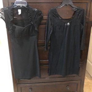 2 for 1 black lace cocktail dresses.